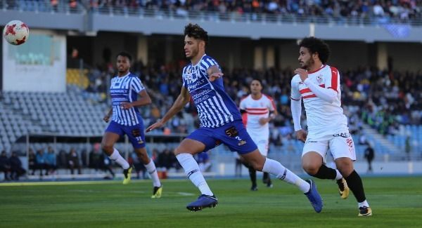 من لقاء الزمالك واتحاد طنجة