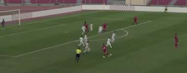 لقطة تلفزيونية لخط دفاع الإمارات في بطولة غرب آسيا