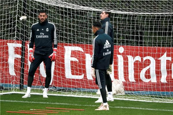 كاسيا في تدريبات ريال مدريد