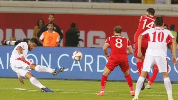 من لقاء الأردن وسوريا بدور المجموعات