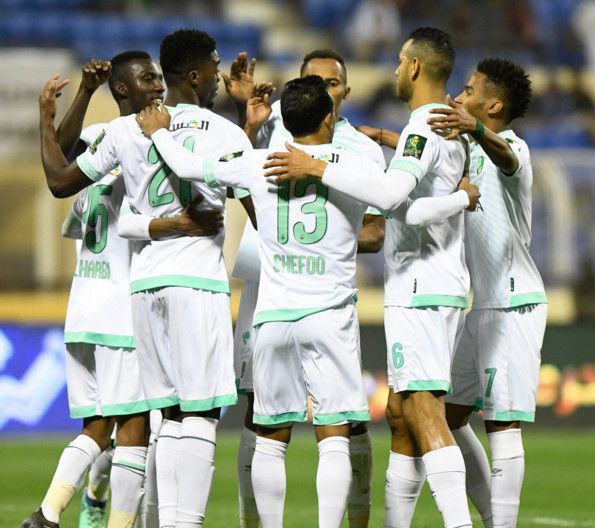 فرحة لاعبي الأهلي