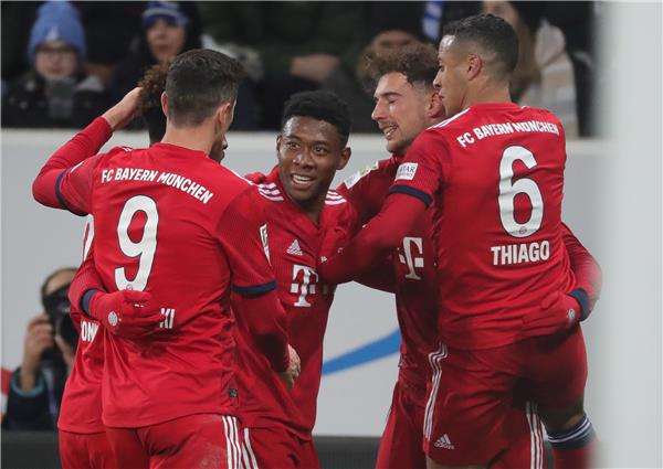 فرحة لاعبي بايرن