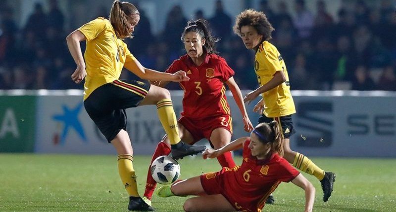 من لقاء إسبانيا وبلجيكا