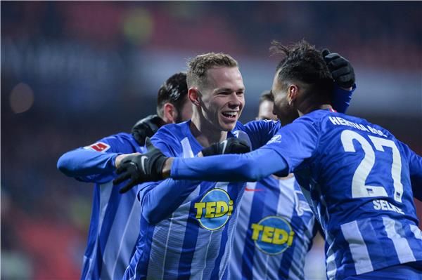 فرحة لاعبي هيرتا برلين