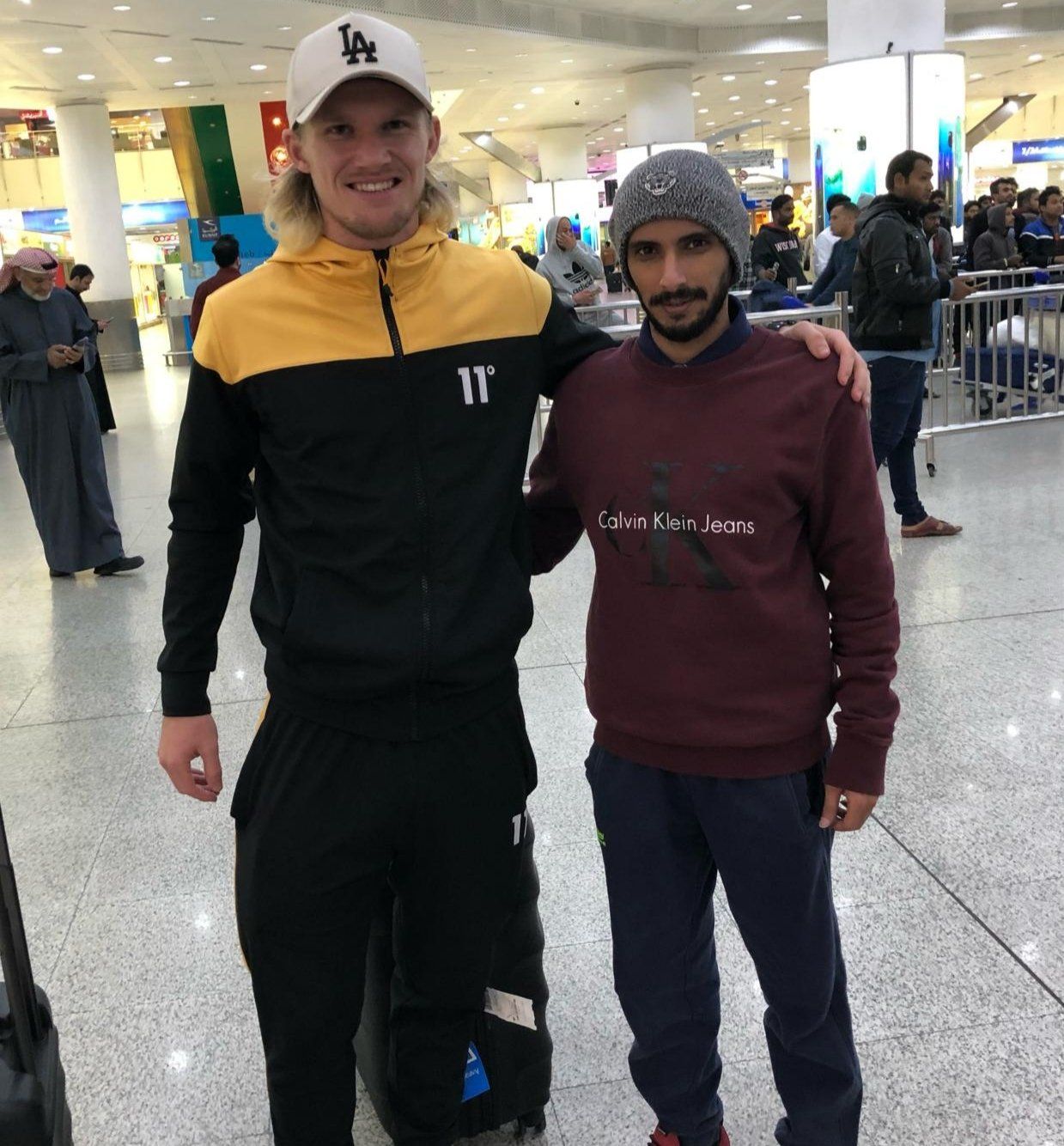 محمد مجبل الشمري في استقبال أولسن