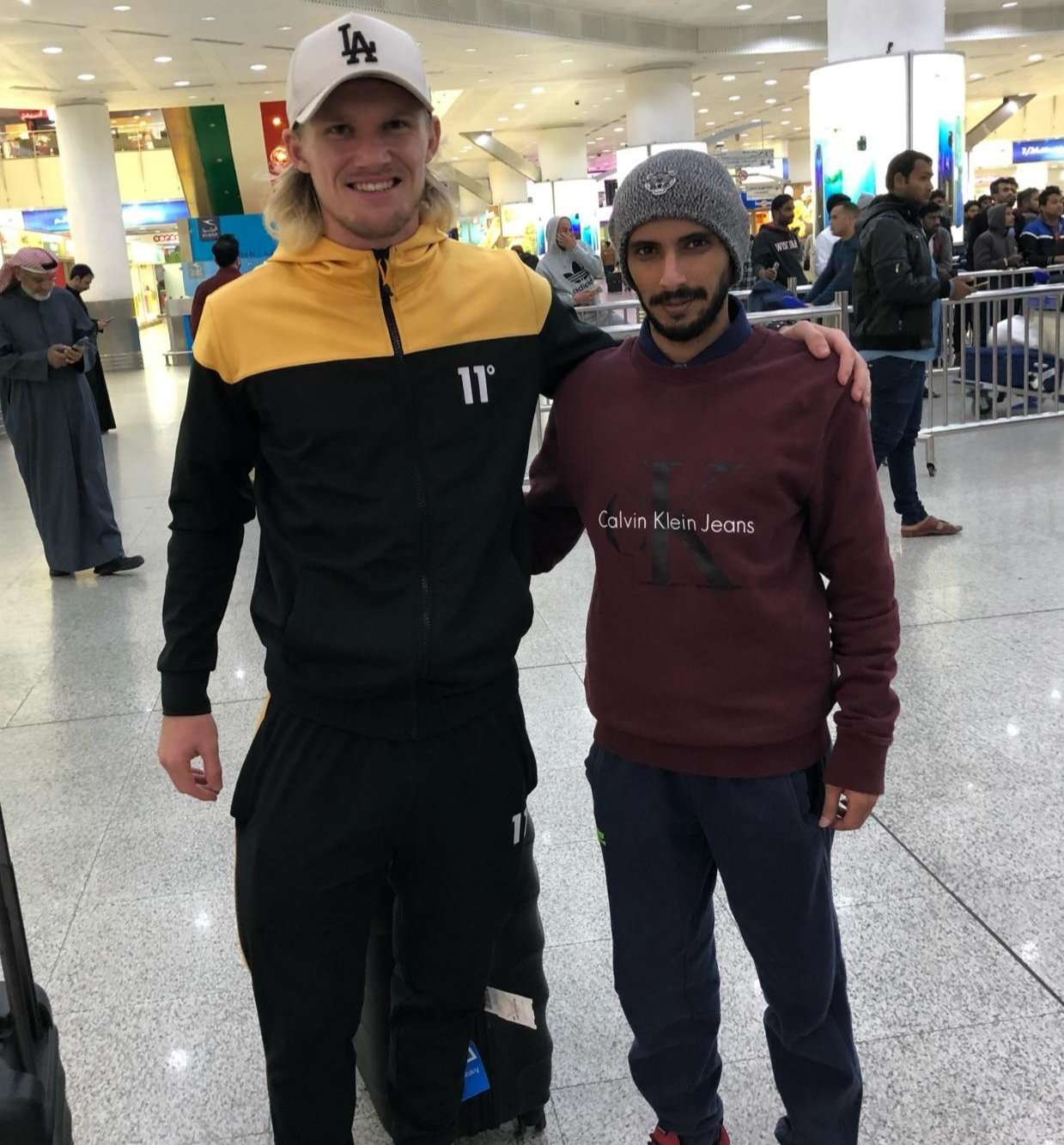 محمد مجبل الشمري في استقبال أولسن