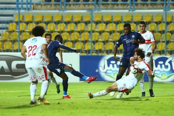 من لقاء الزمالك وبيراميدز