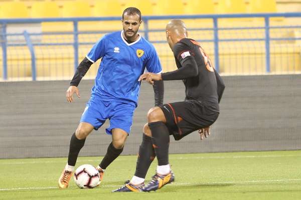  جانب من مباراة القادسية في معسكر الدوحة