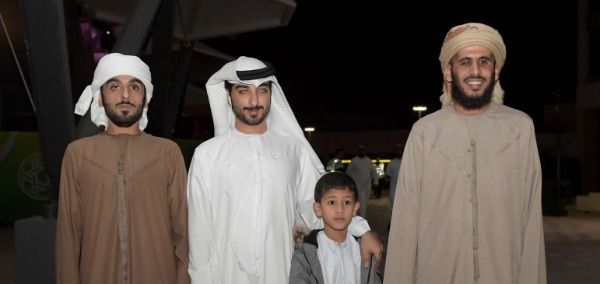 بعض المكفوفين خلال إحدى المباريات