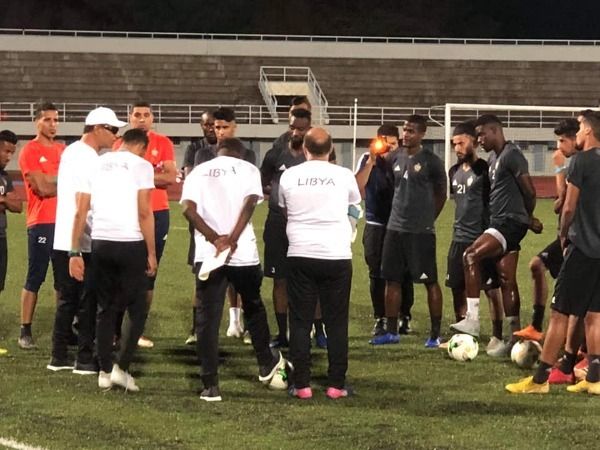 من تدريبات منتخب ليبيا