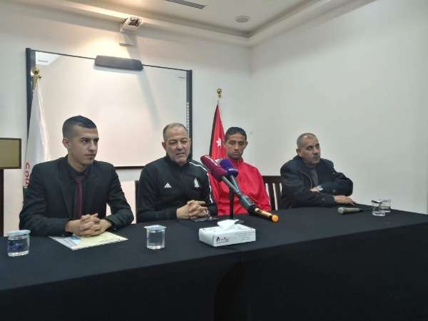 من المؤتمر الصحفي لمدرب الوحدات