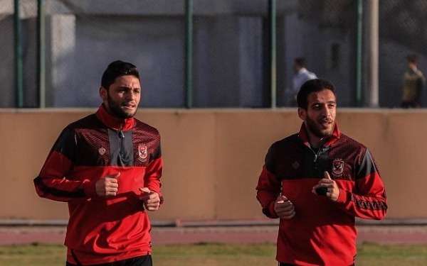 جانب من مران الأهلي