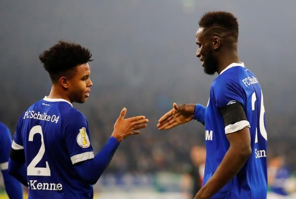 فرحة لاعبي شالكه