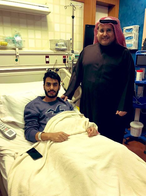 حمد الدبوس رئيس الفحيحيل مع عبد الرحمن الحربي