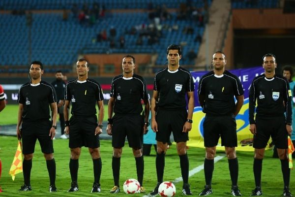 طاقم تحكيم مباراة الأهلي وحرس الحدود