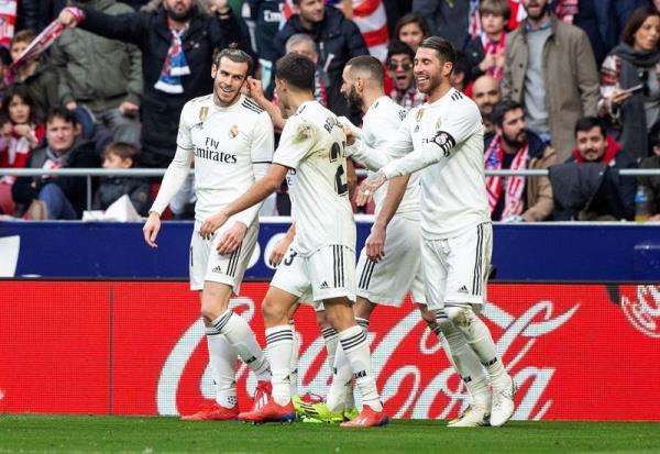 فرحة لاعبي ريال مدريد