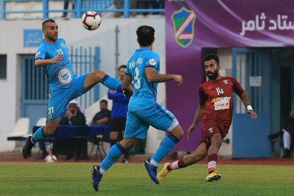 جانب من مباراة السالمية والنصر 