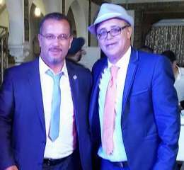 كمال حركابي (يسار)