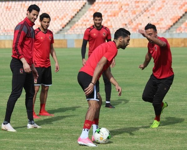 جانب من مران الأهلي