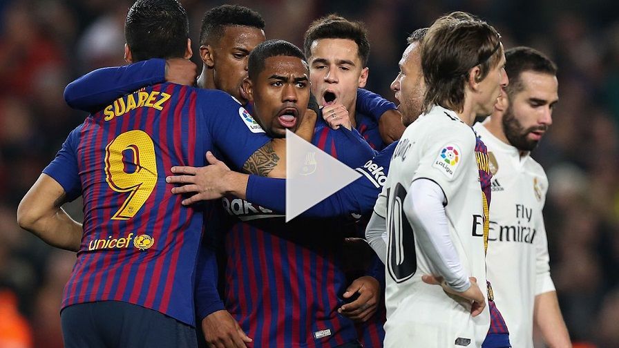 لاعبو ريال مدريد وبرشلونة