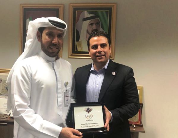 المجالي خلال زيارته للإمارات