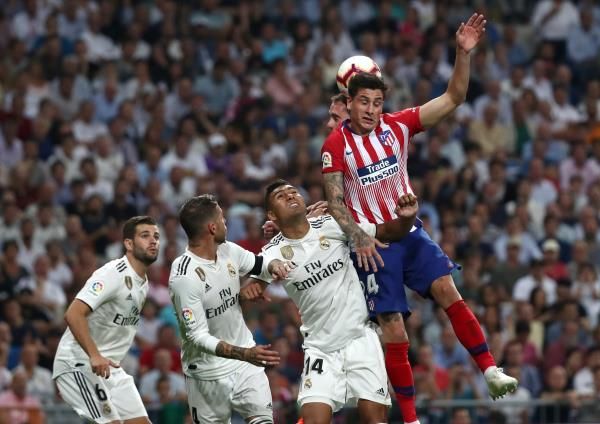 من مباراة ريال مدريد وأتلتيكو
