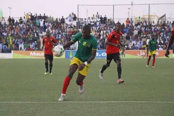 من إحدى مباريات منتخب موريتانيا 