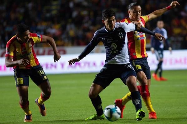 جانب من مباراة موريليا ومونتيري 