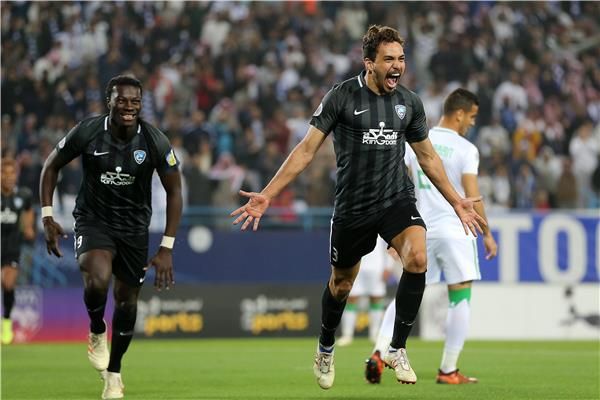 فرحة لاعبي الهلال 