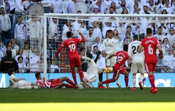 جانب من لقاء ريال مدريد وجيرونا