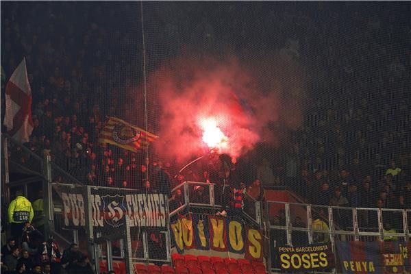 جانب من جماهير برشلونة