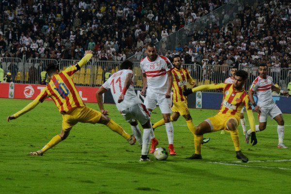 من لقاء الزمالك ونصر حسين داي في الكونفدرالية