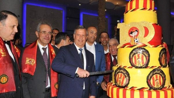 رئيس الترجي يحتفل بالمئوية مع سليم شيبوب