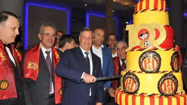 رئيس الترجي يحتفل بالمئوية مع سليم شيبوب