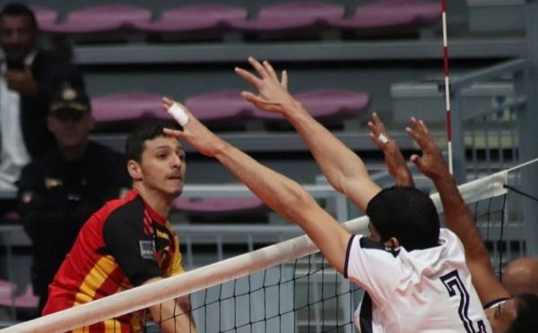 جانب من مباراة الترجي وخيبل