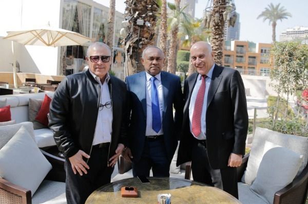 الرجوب مع أبوريدة ورئيس الكاف