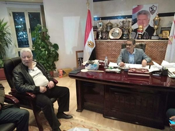 مرتضى في اجتماعه مع رشوان