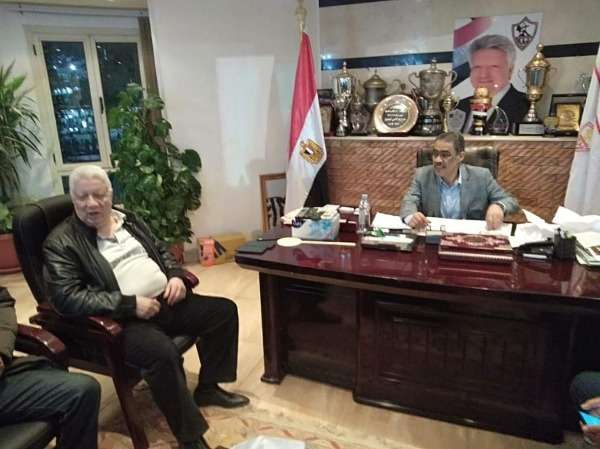 مرتضى في اجتماعه مع رشوان