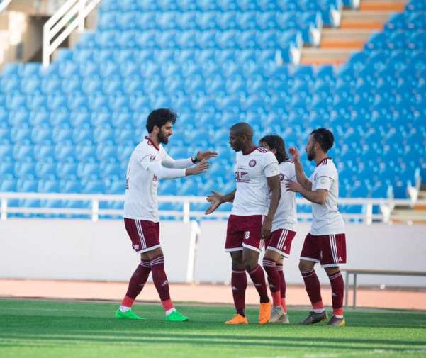 فرحة لاعبي الفيصلي