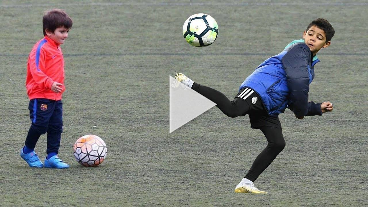 كريستيانو جونيور وتياجو ميسي