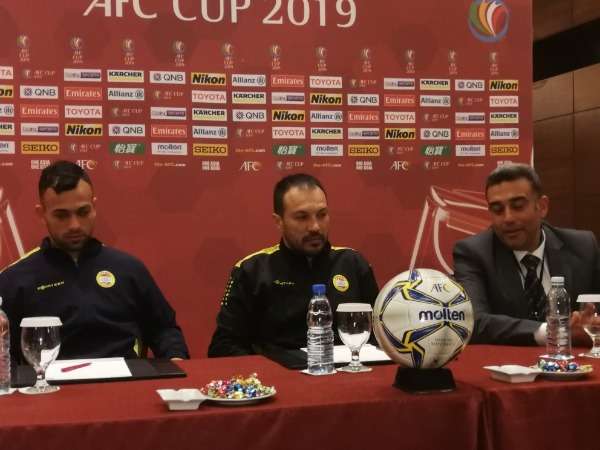 باسم مرمر في المؤتمر الصحفي