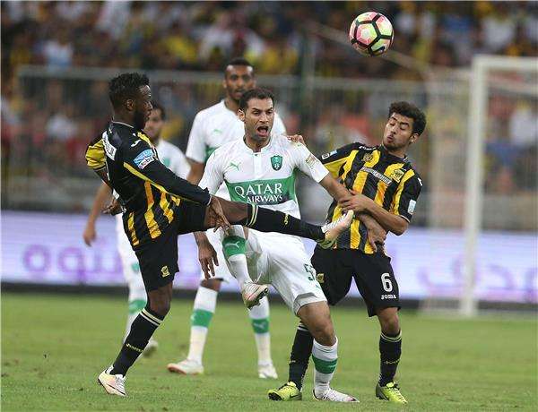 من مباراة سابقة بين الاتحاد والأهلي