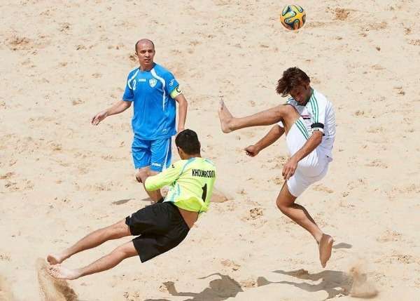 جانب من مباراة سابقة لمنتخب العراق