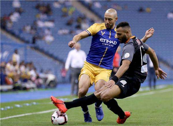 أمرابط خلال المباراة