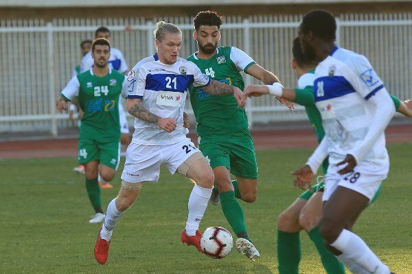 جانب من مباراة اليوم بين العربي والجهراء