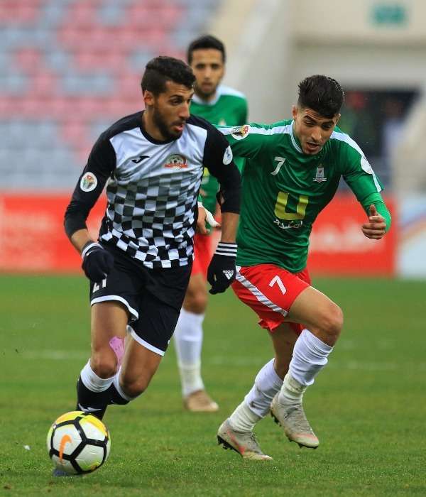 من مباراة الوحدات وشباب الأردن