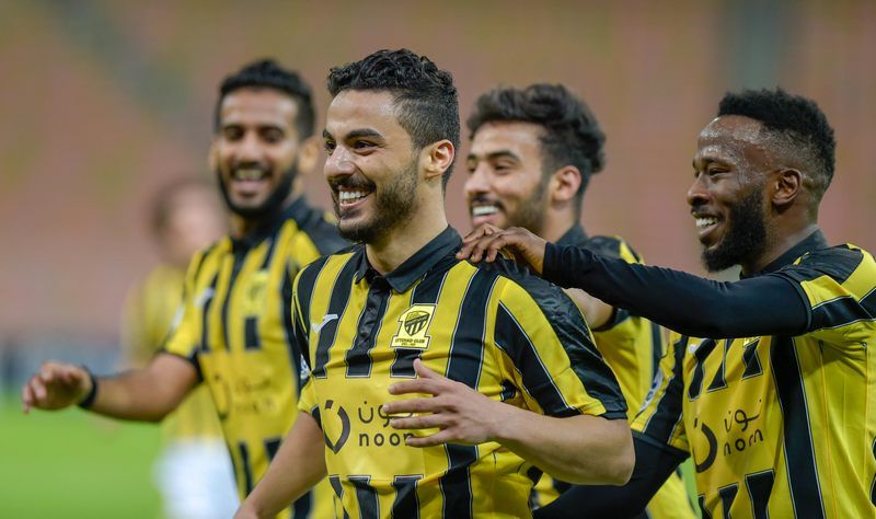 فرحة لاعبي الاتحاد - تصوير خالد الحاج