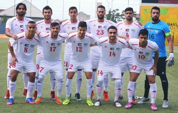 لاعبو المنتخب الأولمبي الفلسطيني 