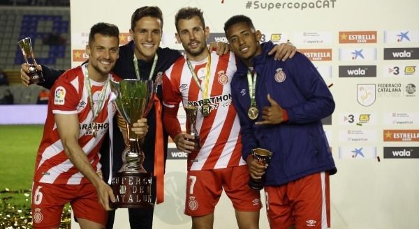 احتفال لاعبو جيرونا