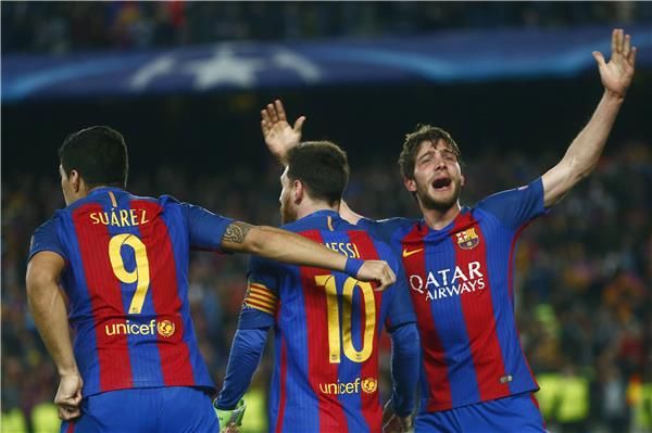  سيرجي روبيرتو بين لاعبي برشلونة